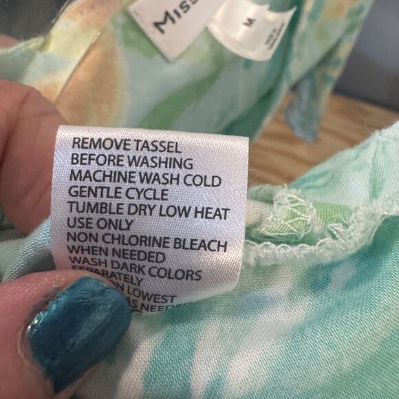 Vintage Miss Elaine Size Medium Floral 100% Cotton Zip-Up Housecoat Robe - Picture 7 of 9